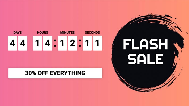 Live stream Black Friday countdown video